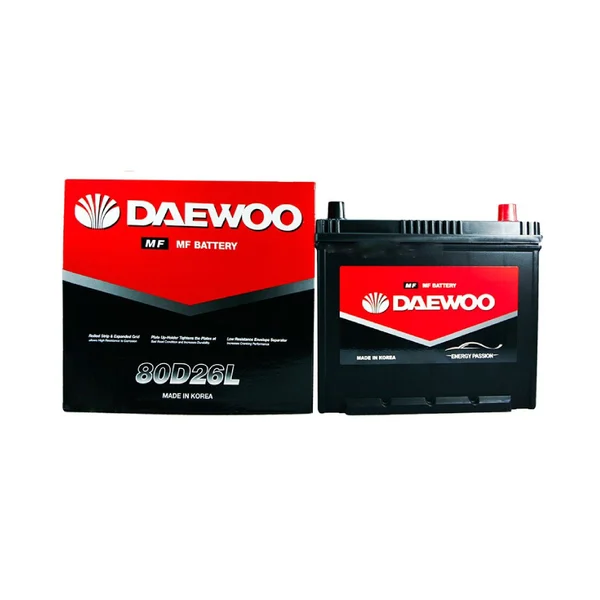 Ắc Quy Daewoo 80D26L/R 12V 70AH